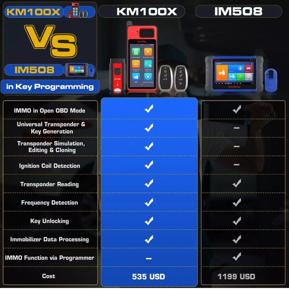 Autel MaxiIM KM100X KM100E Auto VIN IMMO Key Programming Diagnostic Scanner Tool - Picture 7 of 13